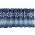 thumbnail image 1 of Ambesonne Winter Window Valance, Traditional Jacquard, 42" x 18", Blue White, 1 of 3