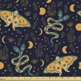 thumbnail image 1 of Ambesonne Witchcore Fabric by the Yard Upholstery, Death Moth Snake Pattern, 2 Yards, Plum Pale Orange Teal, 1 of 1