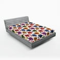 thumbnail image 1 of Ambesonne Wooden Fitted Sheet, Scary, King Size, Multicolor, 1 of 3