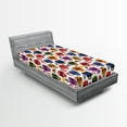 thumbnail image 1 of Ambesonne Wooden Fitted Sheet, Scary, Twin XL Size, Multicolor, 1 of 3