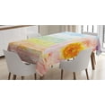 thumbnail image 1 of Ambesonne Wooden Tablecloth Rectangular Table Cover, Summer Time Floral Roses, 60"x84", Multicolor, 1 of 4