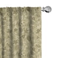 thumbnail image 1 of Ambesonne Woodland Curtains, Green Leaves and Pinecones, Pair of 28"x63", Pale Olive Green, 1 of 5