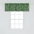 thumbnail image 1 of Ambesonne Woodsy Window Valance, Leaves Twigs Beatles, 54" X 18", Dark Forest Green White, 1 of 3