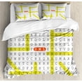 thumbnail image 1 of Ambesonne Word Search Game Duvet Cover Sets, UML Keywords, 2-Queen, Black Yellow Orange, 1 of 7