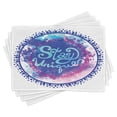 thumbnail image 1 of Ambesonne Wording Place Mats Set of 4, Brushstroke, Standard Size, Blue Purple, 1 of 6