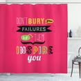 thumbnail image 1 of Ambesonne Wording Shower Curtain, Positive Saying, 69"Wx75"L, Multicolor, 1 of 3