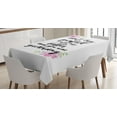 thumbnail image 1 of Ambesonne Wording Tablecloth Rectangular Table Cover, Inspiration Boost, 60"x84", Rose Black, 1 of 4
