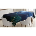thumbnail image 1 of Ambesonne World Tablecloth Rectangular Table Cover, Central America Countries, 60"x84", Blue Forest Green, 1 of 4
