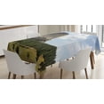 thumbnail image 1 of Ambesonne Wyoming Tablecloth Rectangular Table Cover, Devils Tower Photo, 52"x70", Multicolor, 1 of 4