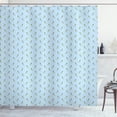 thumbnail image 1 of Ambesonne Yellow Bird Shower Curtain, Minimal Avian Pattern, 69"Wx84"L, Pale Blue Pale Yellow, 1 of 5