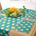 thumbnail image 1 of Ambesonne Yellow Bird Table Runner & Placemats, Chicken in Cracked Egg, Placemat 4 pcs + Runner 14"x90", Seafoam Yellow, 1 of 2