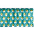 thumbnail image 1 of Ambesonne Yellow Bird Window Valance, Chicken in Cracked Egg, 54" X 18", Seafoam Yellow, 1 of 5