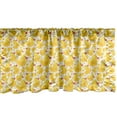 thumbnail image 1 of Ambesonne Yellow Bird Window Valance, Continuous Nursery Themed Pattern with Ducks and Polka Dots, Curtain Valance for Kitchen Bedroom Decor with Rod Pocket, 54" X 18", Mustard Dark Coral, 1 of 2