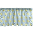 thumbnail image 1 of Ambesonne Yellow Bird Window Valance, Tiny Chickens, 54" X 12", Pale Blue Pastel Yellow, 1 of 2
