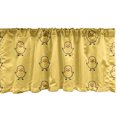 thumbnail image 1 of Ambesonne Yellow Bird Window Valance, Simplistic Ducks, 54" X 12", Mustard Apricot, 1 of 5