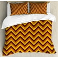 thumbnail image 1 of Ambesonne Yellow Chevron Duvet Cover Set, Classical Brown, 2-Calking, Pale Brown Marigold, 1 of 7