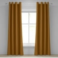 thumbnail image 1 of Ambesonne Yellow Chevron Grommet Curtain, Classical Brown, 50" x 120", Pale Brown Marigold, 1 of 6
