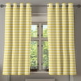 thumbnail image 1 of Ambesonne Yellow Chevron Grommet Curtain, Old Sharp Motif, 50" x 63", Earth Yellow White, 1 of 6