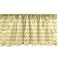 thumbnail image 1 of Ambesonne Yellow Chevron Window Valance, Old Sharp Motif, 54" X 12", Earth Yellow White, 1 of 3