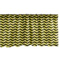 thumbnail image 1 of Ambesonne Yellow Chevron Window Valance, Warning Sign Image, 54" X 18", Black Yellow, 1 of 3