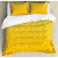 thumbnail image 1 of Ambesonne Yellow Duvet Cover Sets, Ombre Like Beer Glass, 2-King, Yellow, 1 of 7