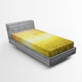 thumbnail image 1 of Ambesonne Yellow Fitted Sheet, Farm Countryside Field, Twin XL Size, Yellow Beige, 1 of 3