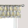 thumbnail image 1 of Ambesonne Yellow Flower Window Valance, 60's Pattern, 54" X 12", Pale Yellow Pale Grey, 1 of 3