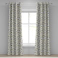 thumbnail image 1 of Ambesonne Yellow Grommet Curtain, Bees Chamomile Meadow, 50" x 84", Grey Yellow White, 1 of 6