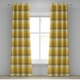 thumbnail image 1 of Ambesonne Yellow Grommet Curtain, Chevron Zigzag Ombre, 50" x 120", Yellow Pale Yellow, 1 of 6