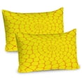 thumbnail image 1 of Ambesonne Yellow Pillow Sham 2 Pack, Corn Brick Abstract Art, 26"x20", Yellow, 1 of 3