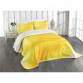 thumbnail image 1 of Ambesonne Yellow Quilted Bedspread Set 3 Pcs, Abstract Summer Sun, Queen Size, Yellow, 1 of 2