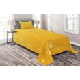 thumbnail image 1 of Ambesonne Yellow Quilted Coverlet 2 Pcs, Ombre Like Beer Glass, Twin Size, Yellow, 1 of 2