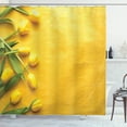 thumbnail image 1 of Ambesonne Yellow Shower Curtain, Tulip Flowers Garden, 69"Wx75"L, Yellow Green, 1 of 4