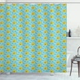 thumbnail image 1 of Ambesonne Yellow Submarine Shower Curtain, Aqua Art Fish, 69"Wx75"L, Aqua Yellow, 1 of 5