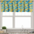thumbnail image 1 of Ambesonne Yellow Submarine Valance Pack of 2, Pop Art Style, 42"X12", Yellow and Blue, 1 of 3