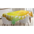 thumbnail image 1 of Ambesonne Yellow Tablecloth Rectangular Table Cover, Sun Love Art, 60"x90", Yellow, 1 of 4