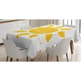 thumbnail image 1 of Ambesonne Yellow Tablecloth Rectangular Table Cover, Sun Romance Words White, 60"x84", Yellow, 1 of 4