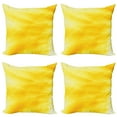 thumbnail image 1 of Ambesonne Yellow Throw Pillow Cover 4 Pack, Abstract Summer Sun, 18", Yellow, 1 of 7