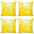 thumbnail image 1 of Ambesonne Yellow Throw Pillow Cover 4 Pack, Modern Circular Mosaic, 16", Yellow, 1 of 6