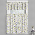 thumbnail image 1 of Ambesonne Yellow Valance & Curtain, Bees Chamomile Meadow, 55"x45", Grey Yellow White, 1 of 7