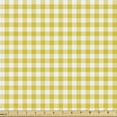 thumbnail image 1 of Ambesonne Yellow White Fabric by the Yard Upholstery, Summer Squares, 5 Yards, Yellow White, 1 of 4