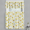 thumbnail image 1 of Ambesonne Yellow White Valance & Curtain, Botanic Pattern, 55"x30", Multicolor, 1 of 6