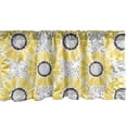 thumbnail image 1 of Ambesonne Yellow Window Valance, Sun Flower Nature Art, 54" X 12", Yellow Grey, 1 of 3