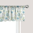 thumbnail image 1 of Ambesonne Yellow and Blue Window Valance, Floral Scrapbook, 54" X 18", Blue Yellow Pale Grey, 1 of 5