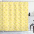 thumbnail image 1 of Ambesonne Yellow and White Shower Curtain, Ginkgo Nut Leaves, 69"Wx84"L, Dark Yellow Pastel Yellow, 1 of 5