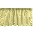 thumbnail image 1 of Ambesonne Yellow and White Window Valance, Aquarelle Art, 54" X 12", Yellow White Mint Green, 1 of 3