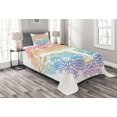 thumbnail image 1 of Ambesonne Yoga Quilted Bedspread Set 2 Pcs, Woman in Balance Mandala, Twin Size, Multicolor, 1 of 3