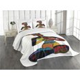 thumbnail image 1 of Ambesonne Yoga Quilted Bedspread Set 3 Pcs, Style Woman, Queen Size, Multicolor, 1 of 5