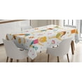 thumbnail image 1 of Ambesonne Yoga Tablecloth Rectangular Table Cover, Cartoon Exercising, 52"x70", Multicolor, 1 of 4