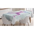 thumbnail image 1 of Ambesonne Yoga Tablecloth Rectangular Table Cover, Mandala Boho, 52"x70", Purple Blue, 1 of 4